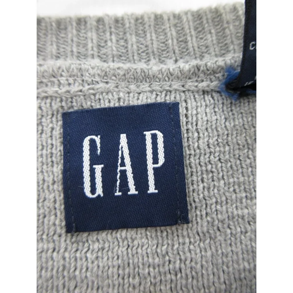 VINTAGE Gap Sweater Medium Pullover Nordic Fair Isle Colorblock Y2K *